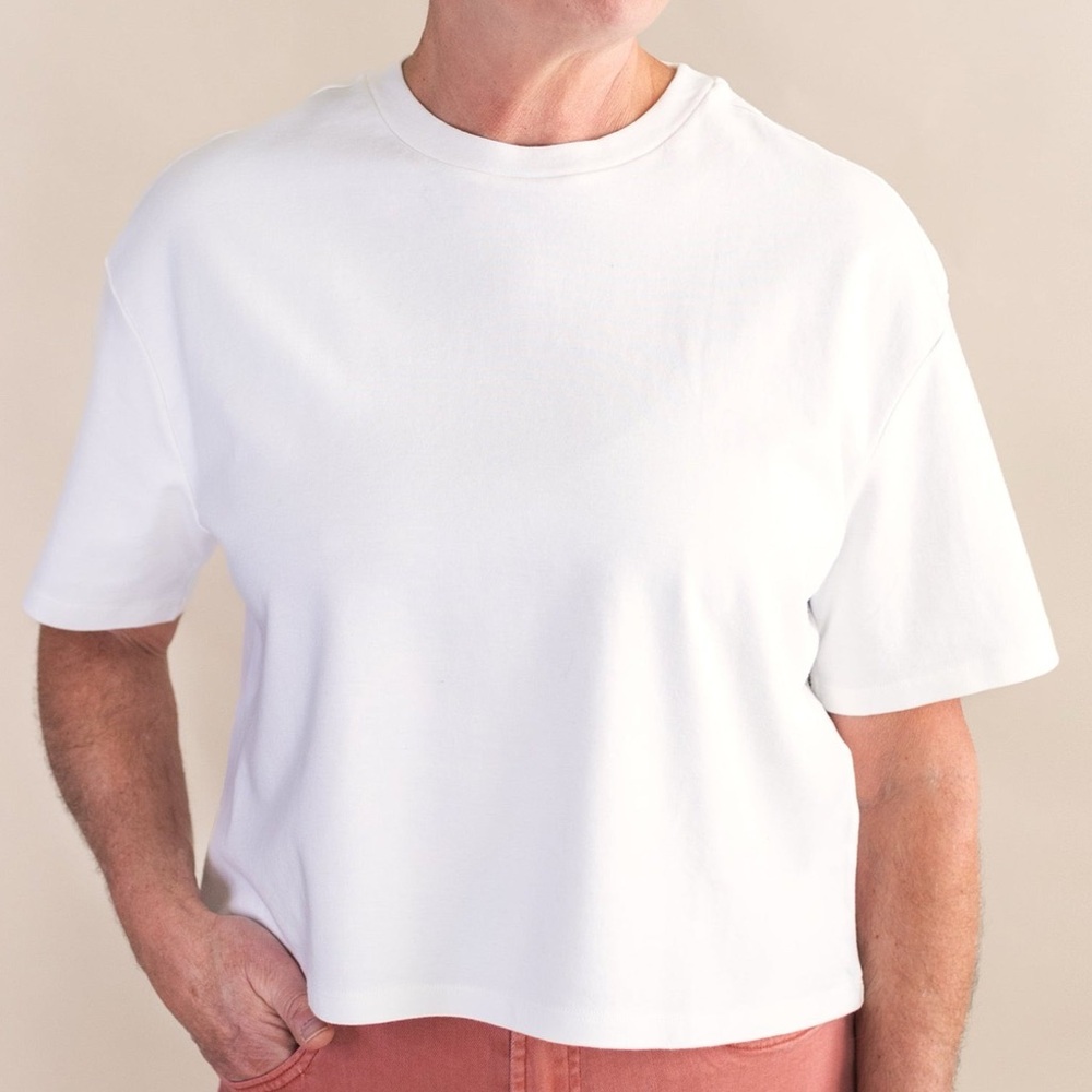 Dear John Maddox Boxy Tee in White
